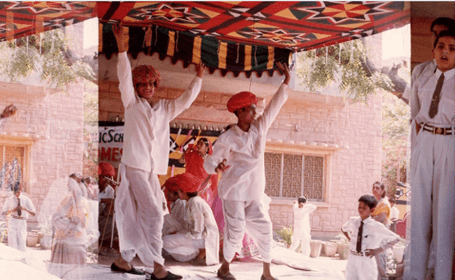 Annual function — classroom tableau
