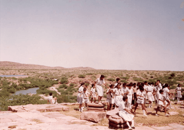 Director with dignitaries