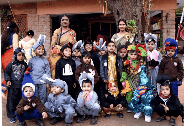 Patriotic dress-up group portrait