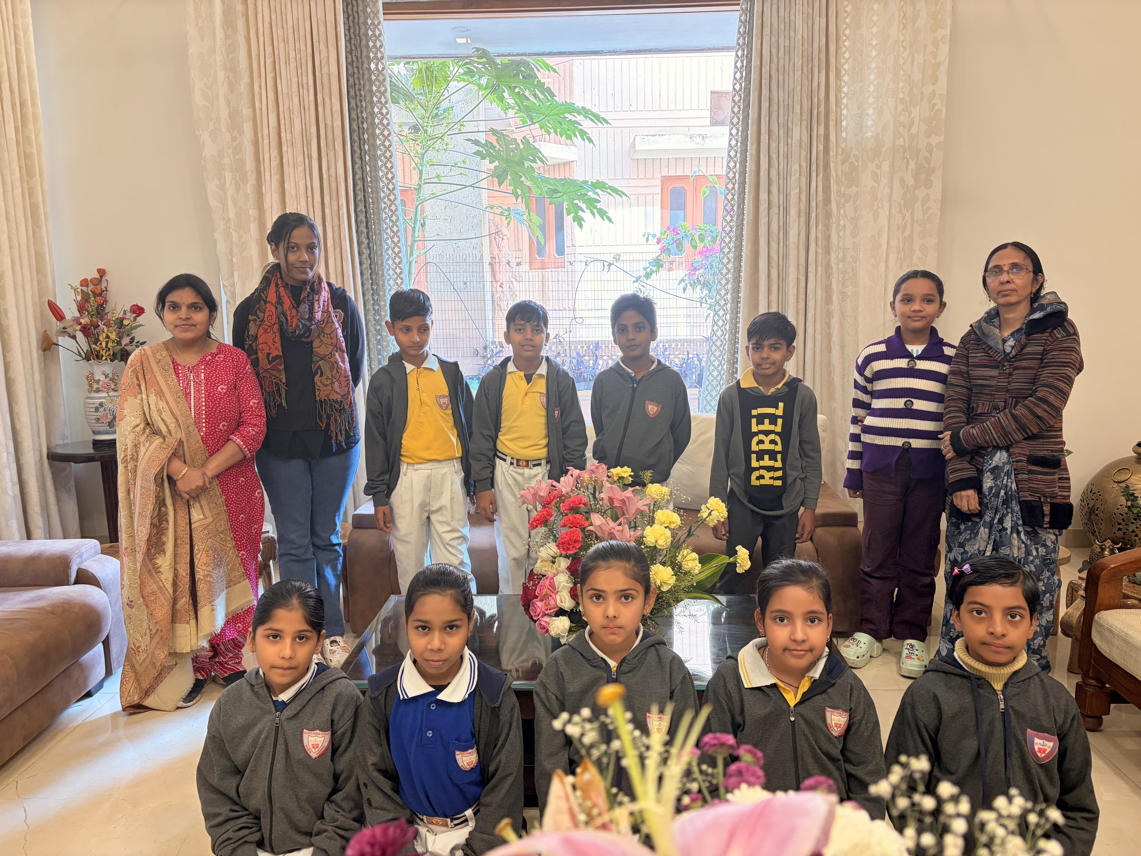 Primary winter — Class IV with teachers