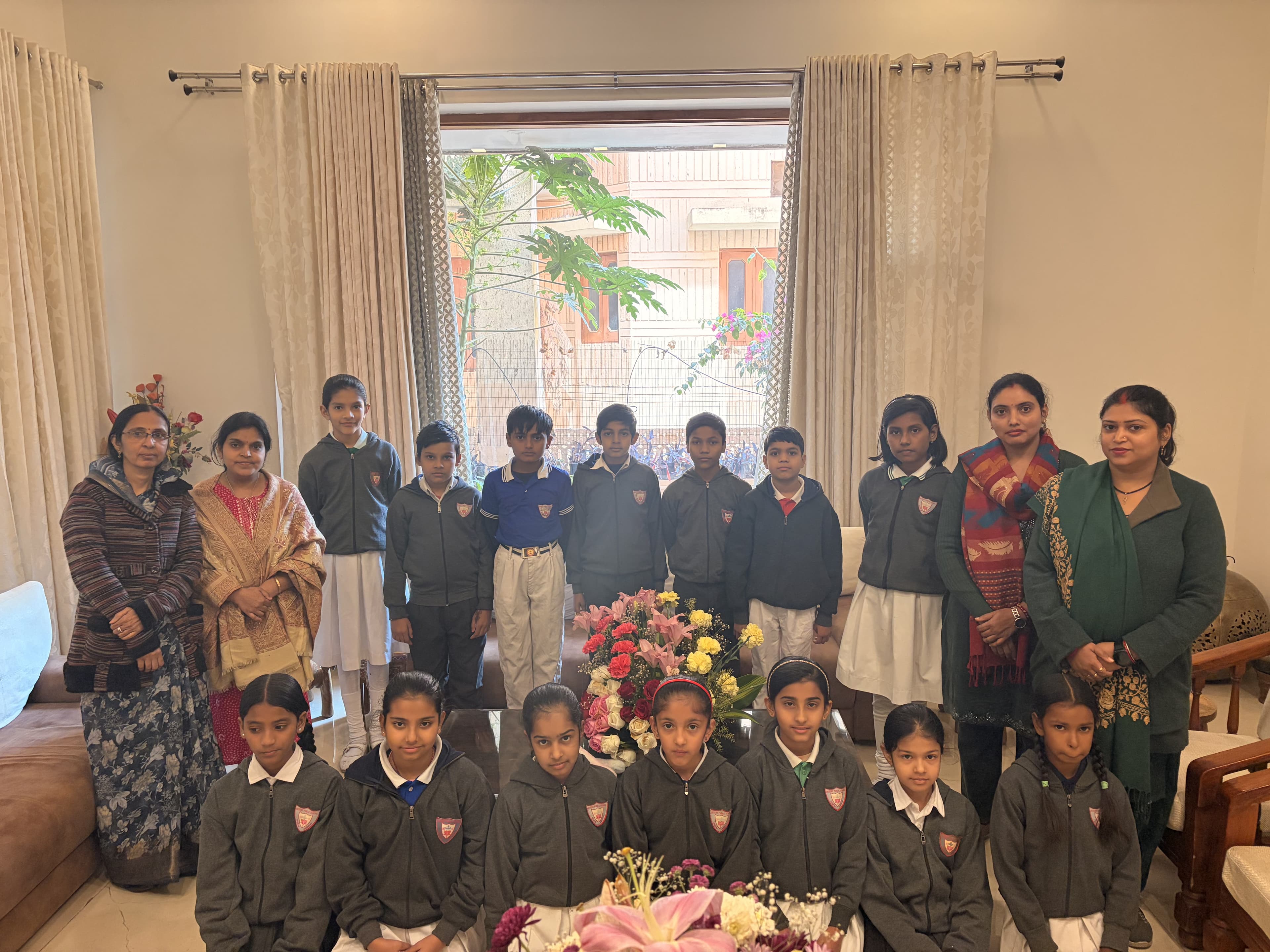 Primary winter — Class V with teachers