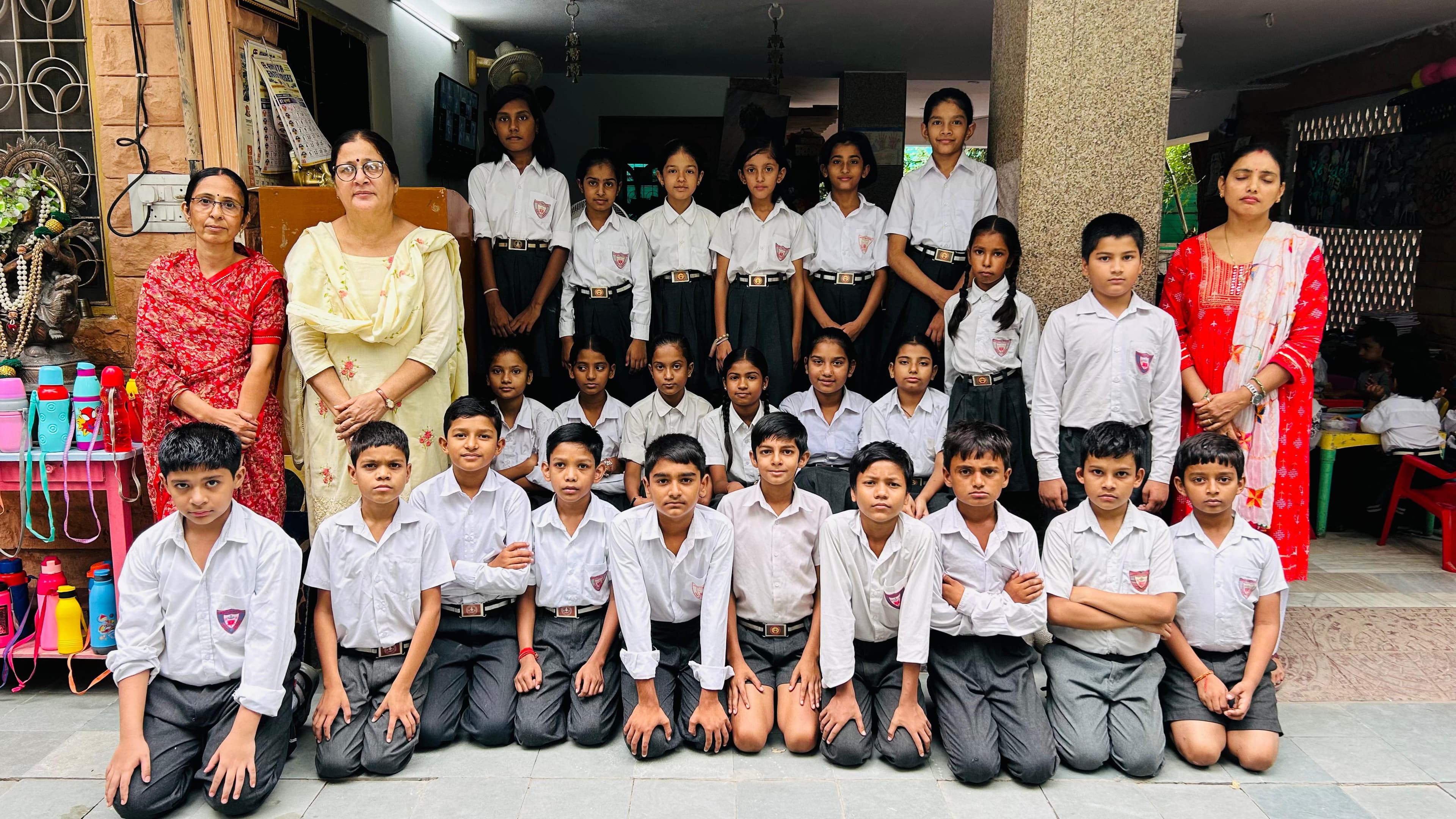 Middle school — Class VI with Director