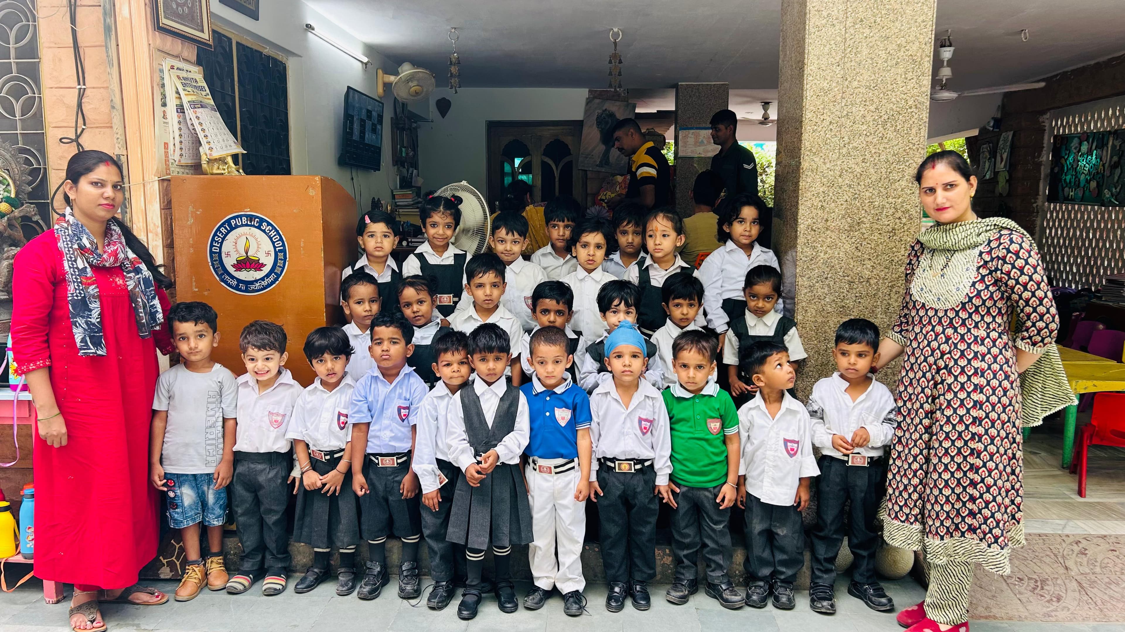 Pre-primary — tiny tots at the podium