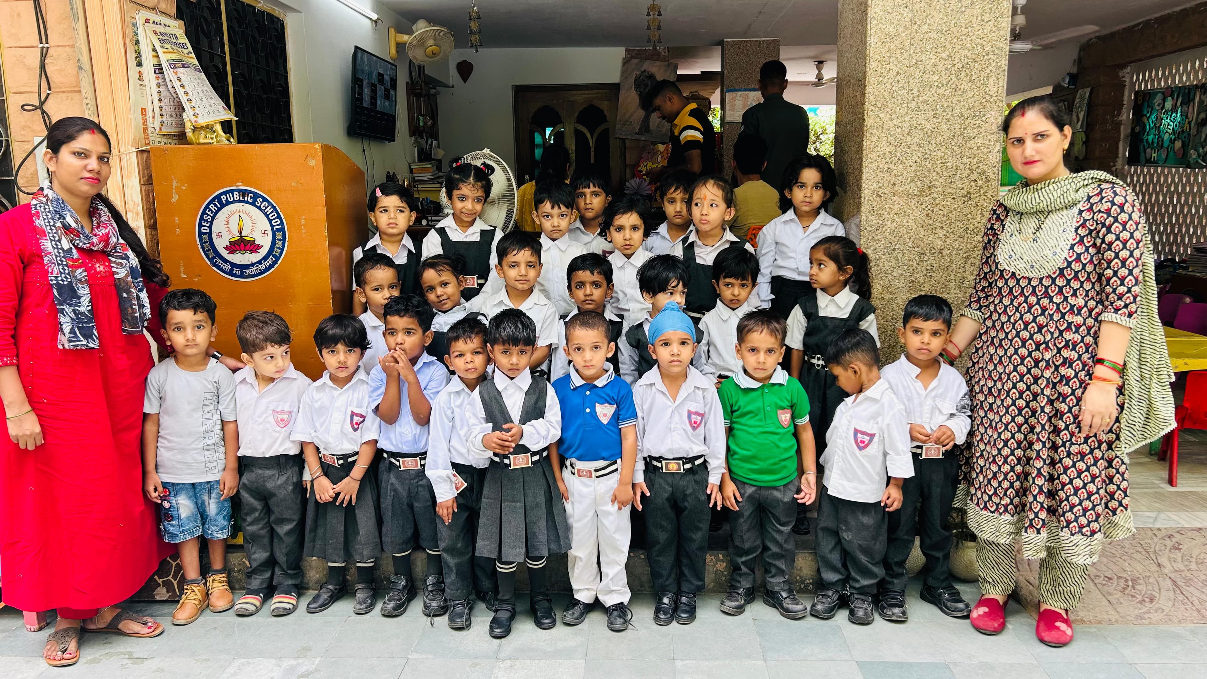 Pre-primary — Nursery with DPS crest podium